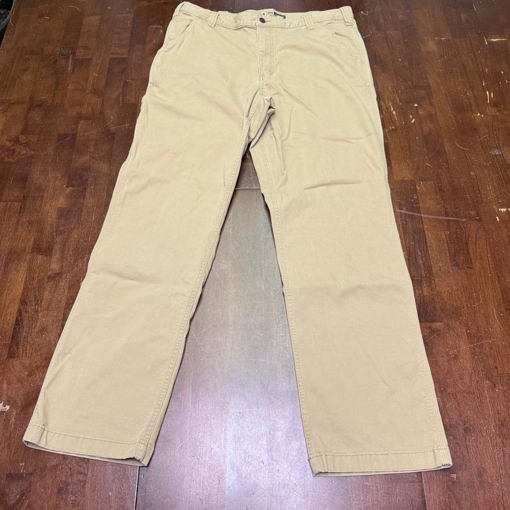 Carhartt Rugged Flex Canvas Work Pant Mens Fits 38x33 Tan BN2291-M Relaxed Fit